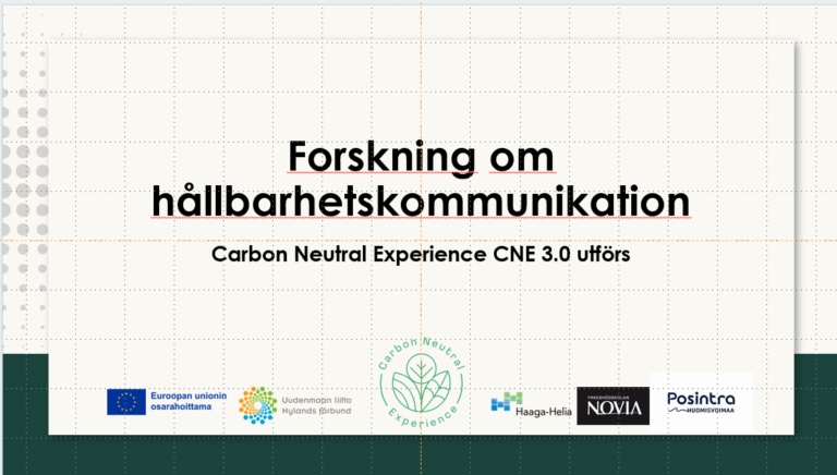 Forskningbaserad information om ditt företags hållbarhetskommunikation